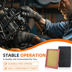 GoaMotors cabin air filter close-up; improves interior air quality.