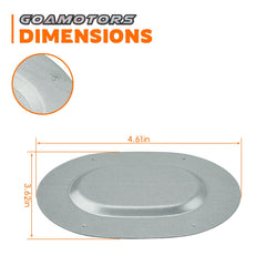 GoaMotors trunk plug cover closeup showing GM compatibility for 1962–1981.