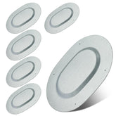 GoaMotors drain plug cover, oval metal design for durable trunk protection.