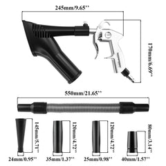 GOCCIDA vacuum suction nozzle captures dust during interior detailing