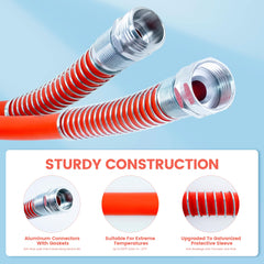 Gociean 3/4 inch threaded connectors for quick RV attachment.