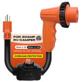 Gociean circuit-breaker closeup for safe RV hookups