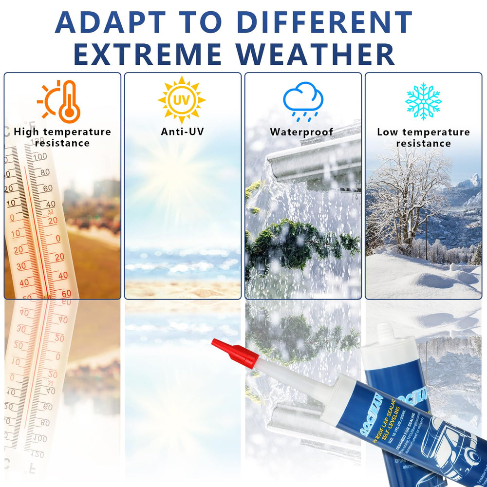 Gociean sealant adheres strongly to metal and wood for durable protection.