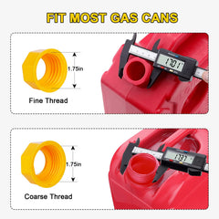 Godboy durable plastic nozzle built to resist fuel exposure.