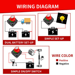 GOGONFLY battery switch suitable for marine, RV, car, and more applications.
