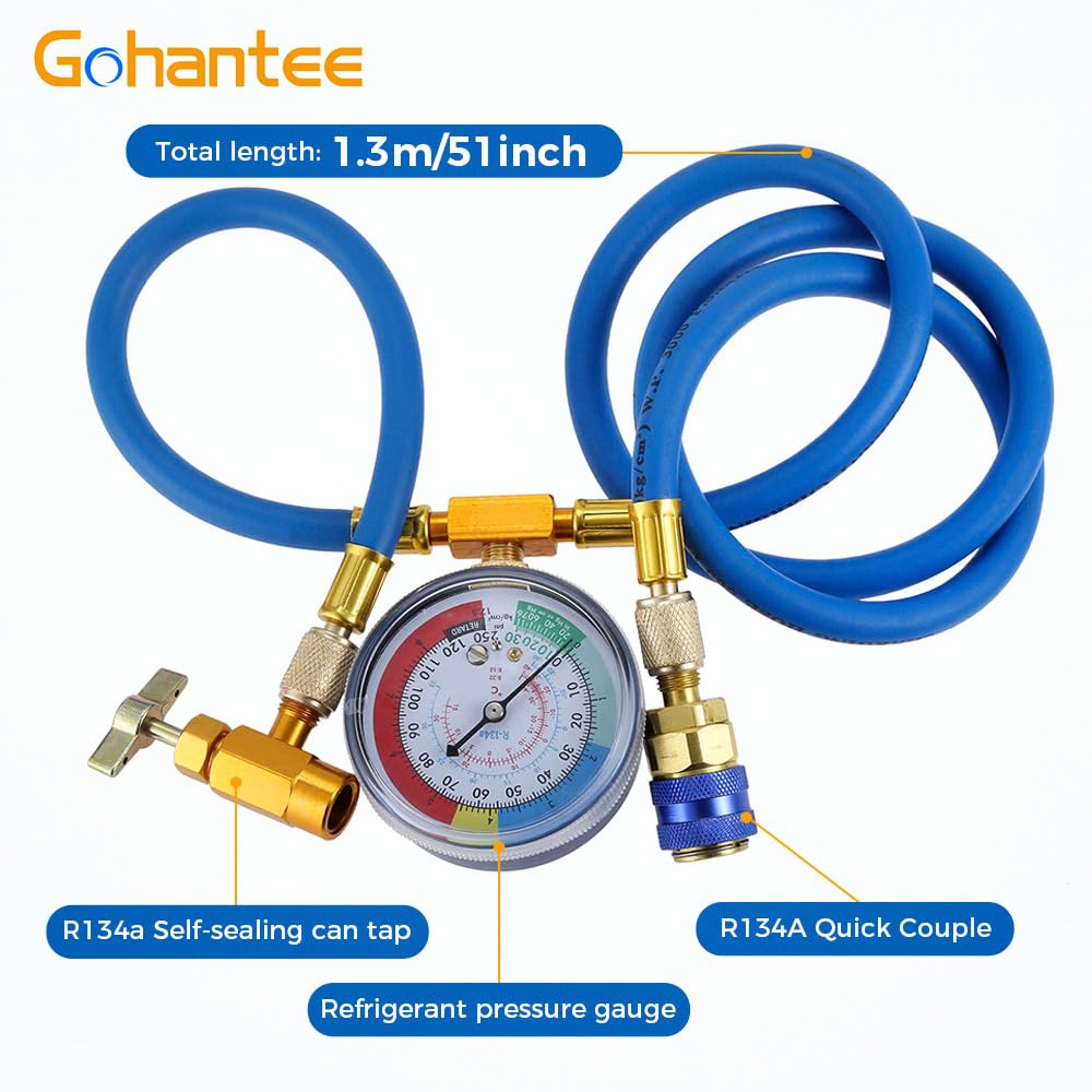 Gohantee self-sealing can tap with 51-inch hose for easy DIY service.