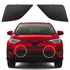 Goholy front bumper tow hook cover for RAV4 enhances appearance and protects the bumper area.