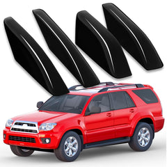 Goholy roof rack end cap front left on Toyota 4Runner showing rugged fit and protection