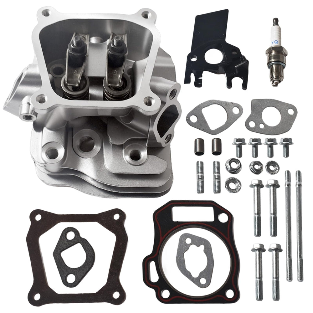 GOIRTUTSS assembled cylinder head kit for Honda GX160 engine, precise valve alignment for smoother operation.