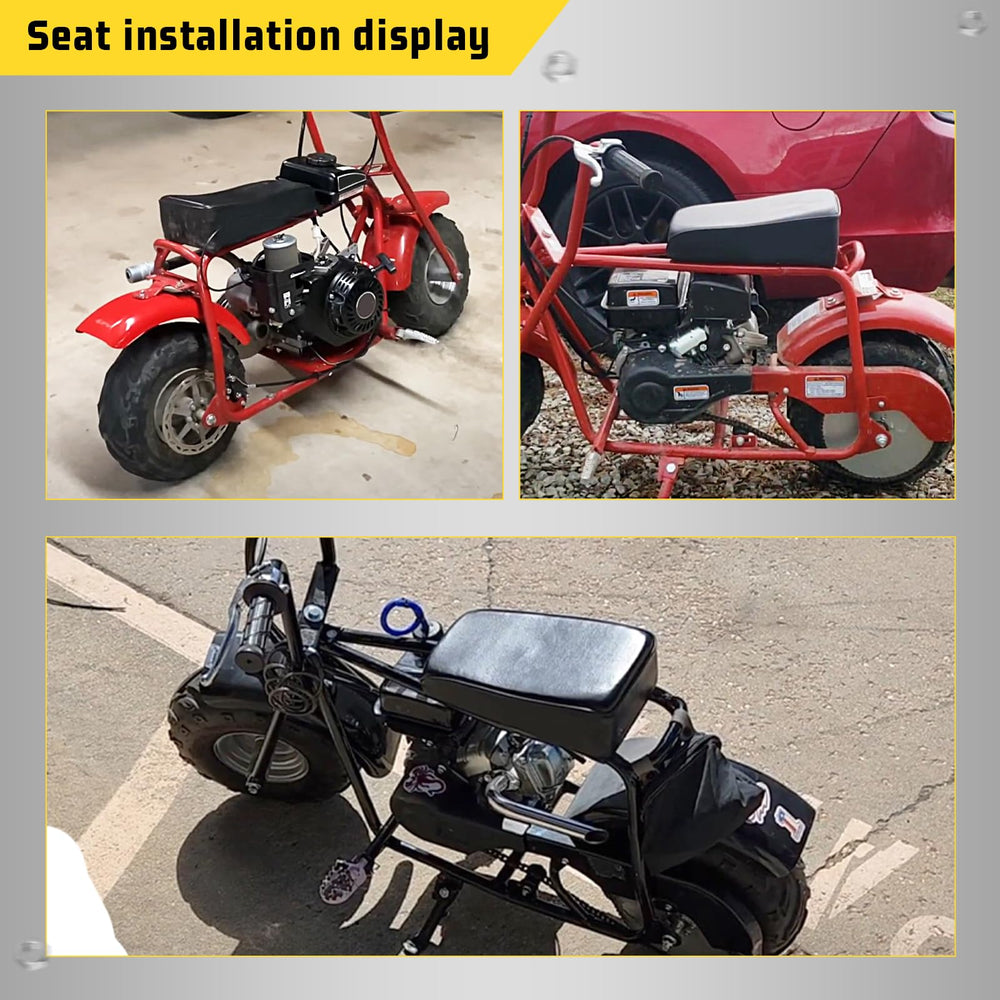 GOIRTUTSS mini bike seat size and color check note helps proper fit.
