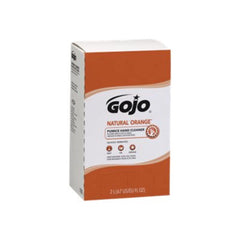 Close-up of pumice scrubbers in GOJO orange formula for thorough cleansing.