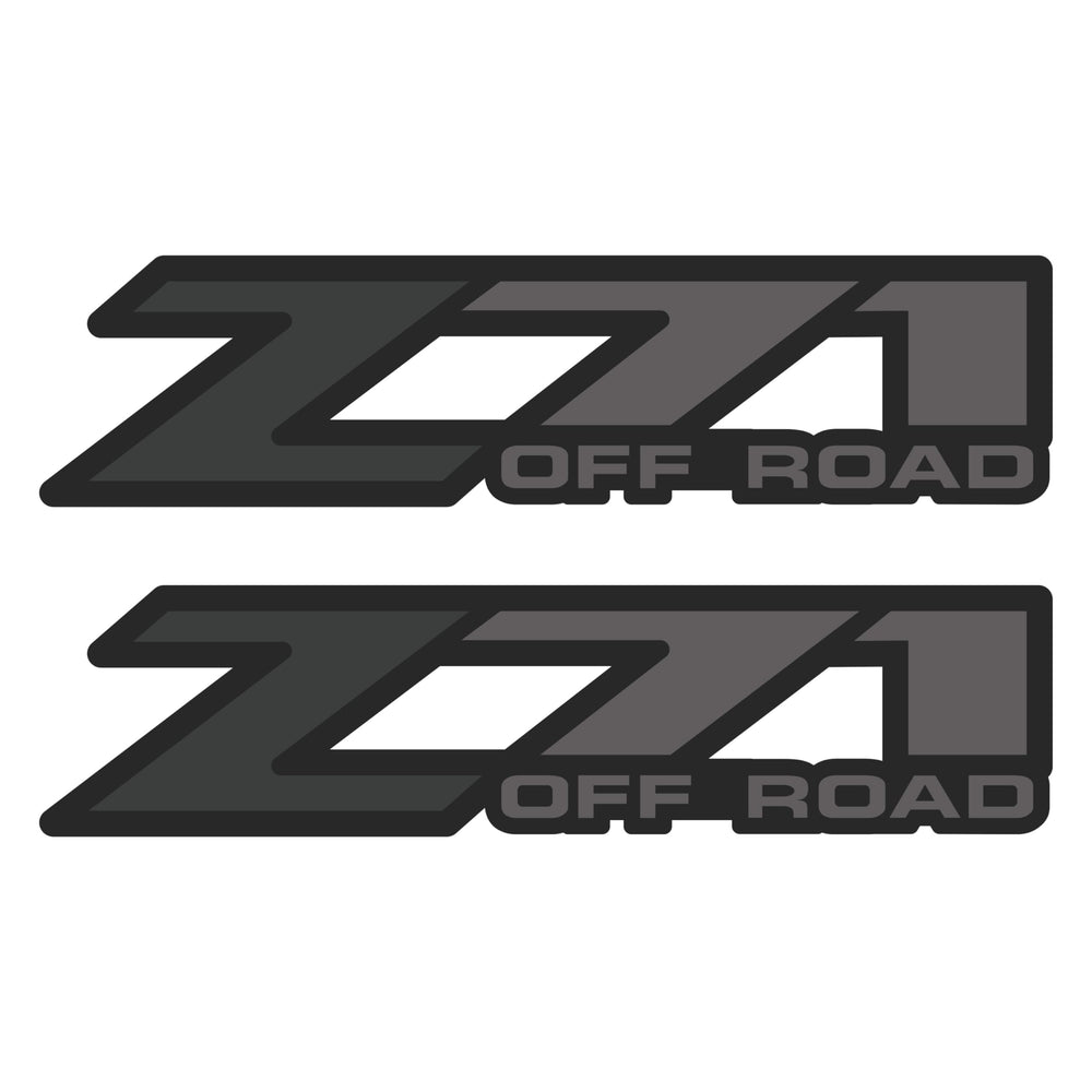 GOLD HOOK Z71 decals on bedside with metallic black shine for a bold truck upgrade.