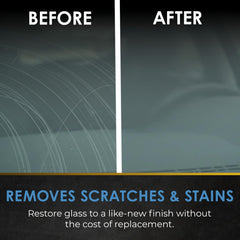 Gold Label Detailing streak free finish after polishing on glass