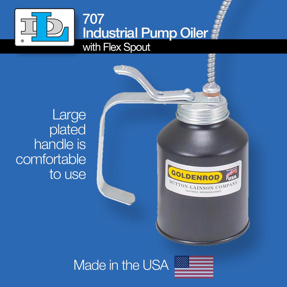 Goldenrod 707 large plated handle provides a comfortable grip during use.
