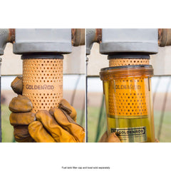 See-through bowl on Goldenrod unit enables quick contamination checks.