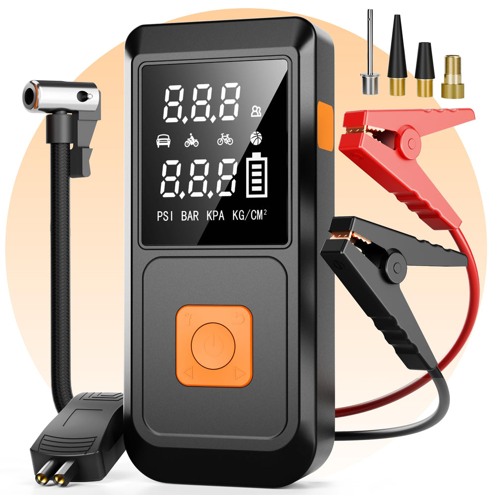 Goldforest 4000A jump starter front view, ready for roadside starts and emergencies.