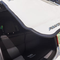 GoldWheel edge trim along boat side edge for weather resistance.