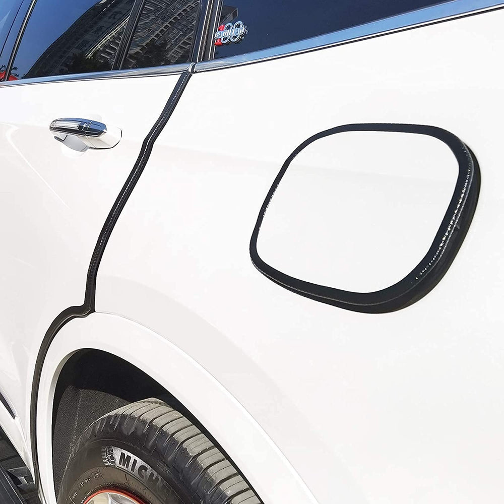 GoldWheel edge trim on hood edge for durable bumper protection.