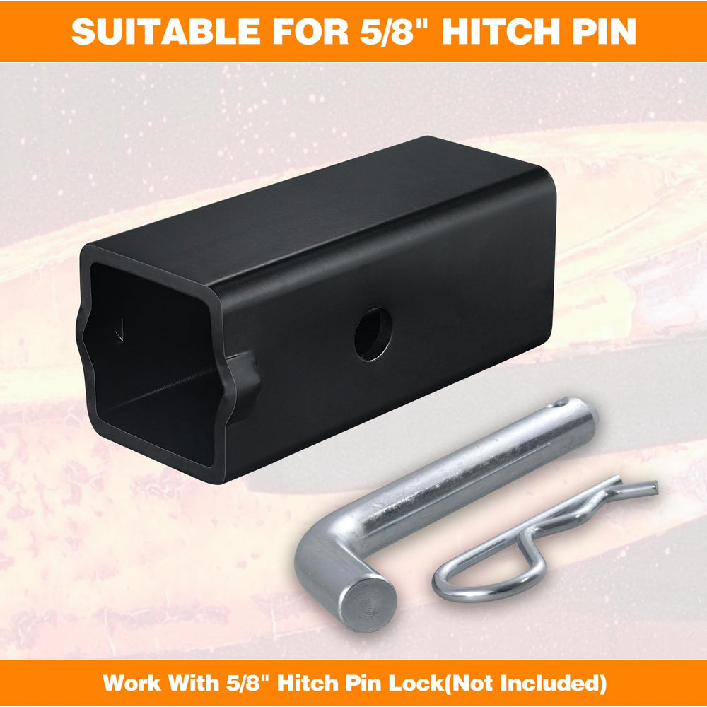 Goldy TrailerHitch lip-detail demonstrates secure sleeve positioning.