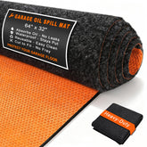 Golener oil spill mat under car protects garage floor from oil leaks