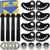 GOLKNHA camber lock plate enabling precise wheel alignment on Silverado and Sierra.