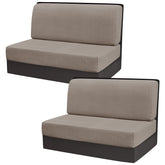 Gollense RV dinette cushion cover front view shows stretch fit and wrinkle resistance.