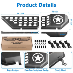 GOLPEW easy install with no drilling for Jeep interiors.