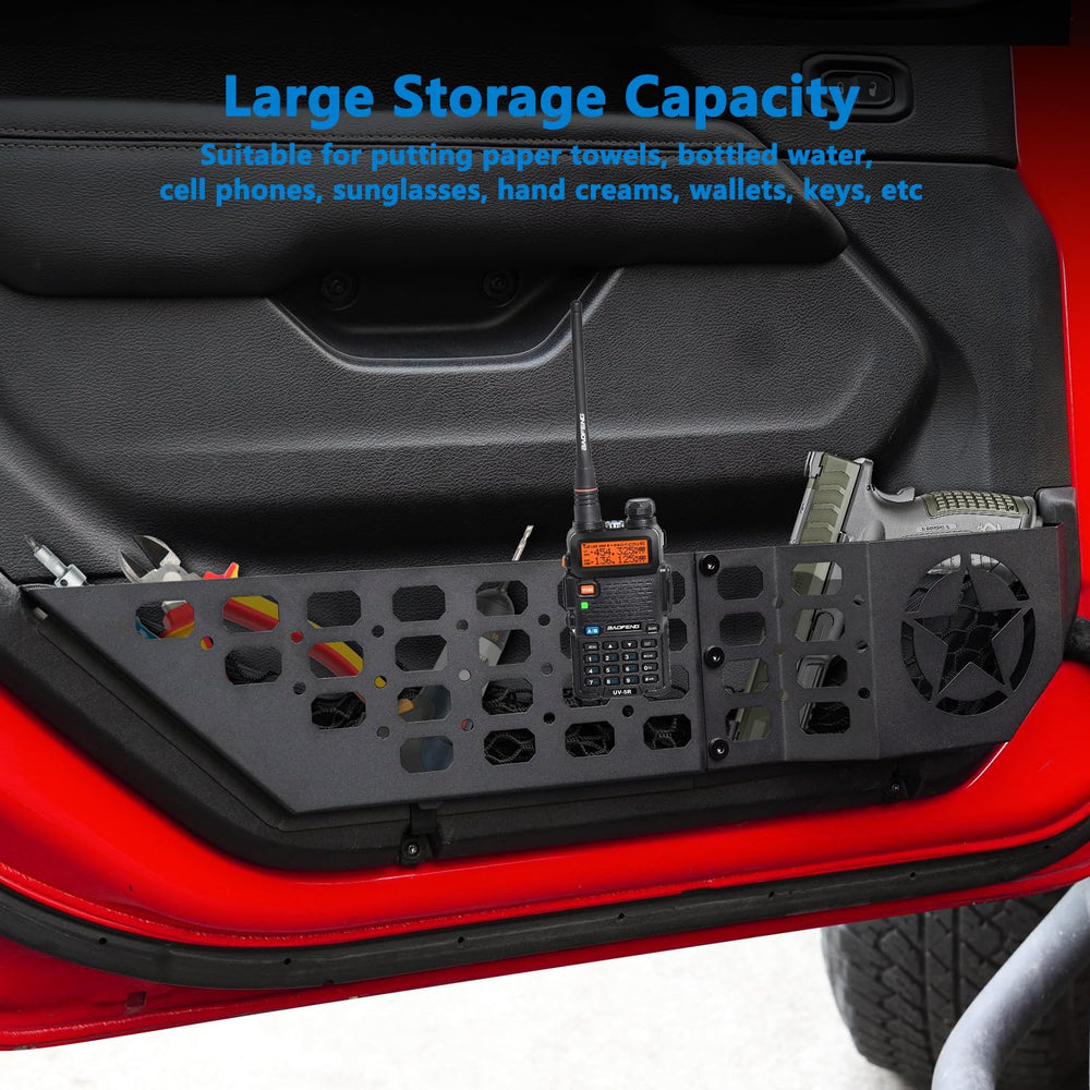 GOLPEW Jeep Wrangler JL compatible install shows easy mounting without drilling.