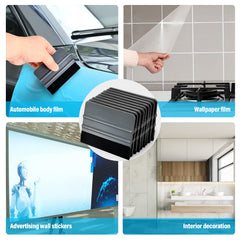 Gomake package includes grey and black felt edge squeegees and extra fabric