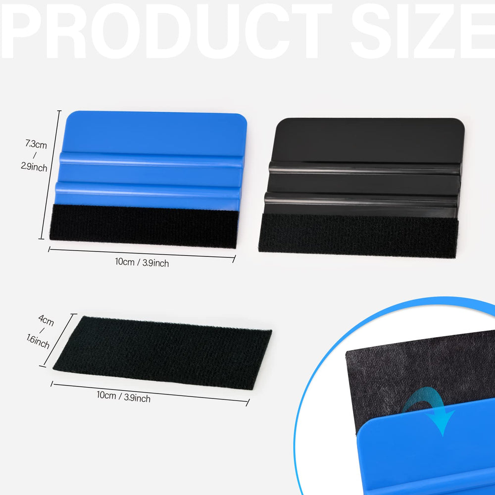 Gomake anti-scratch vinyl squeegee safeguards film and glass