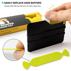 Gomake microfiber multi-layer squeegee pad ensuring even pressure during work
