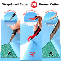 Gomake safety cutter with hidden blade reducing risks during use.