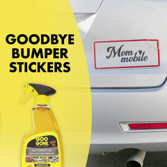Goo Gone automotive spray gel handles spray paint cleanup on metal and plastic