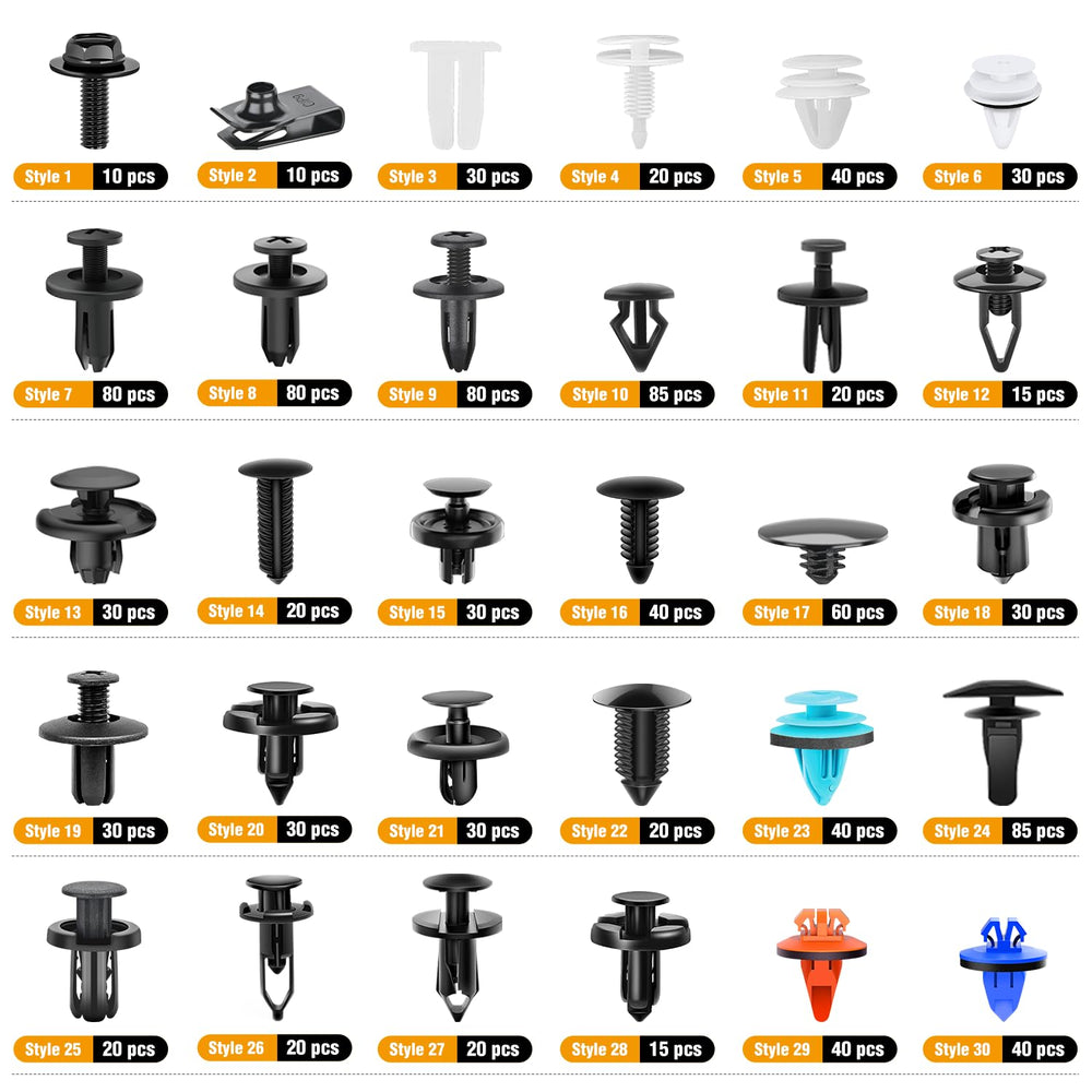 GOOACC 1000-piece assortment box keeps fasteners organized and easy to access.