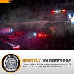 GOOACC 12V DC tail light suitable for trucks, trailers, and boats