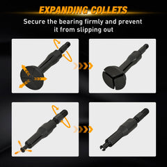 GOOACC 10-17mm collets ensure secure grip on mid-size bearings
