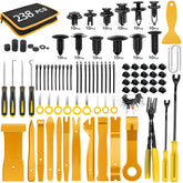 GOOACC 238Pcs trim removal tool set in yellow for fast car panel access