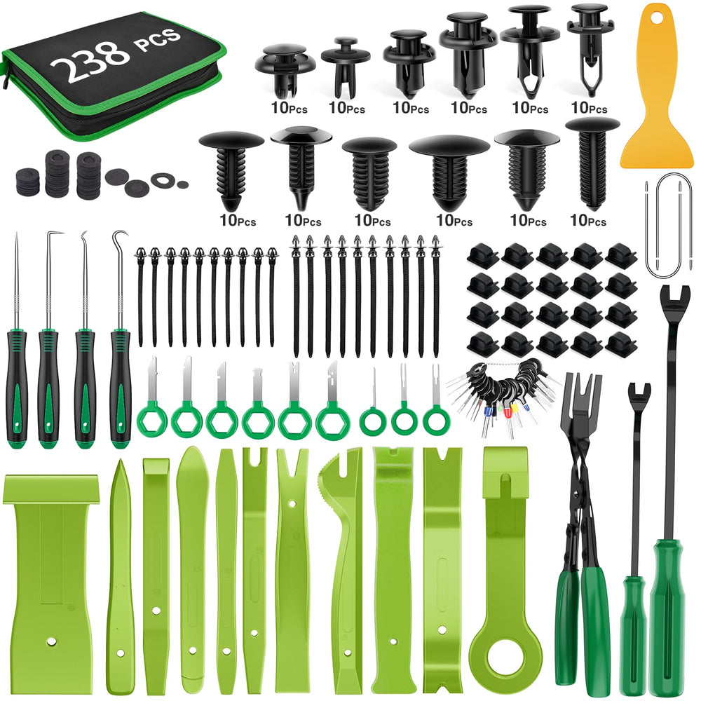 GOOACC 238pcs trim removal tool set for versatile car panel work