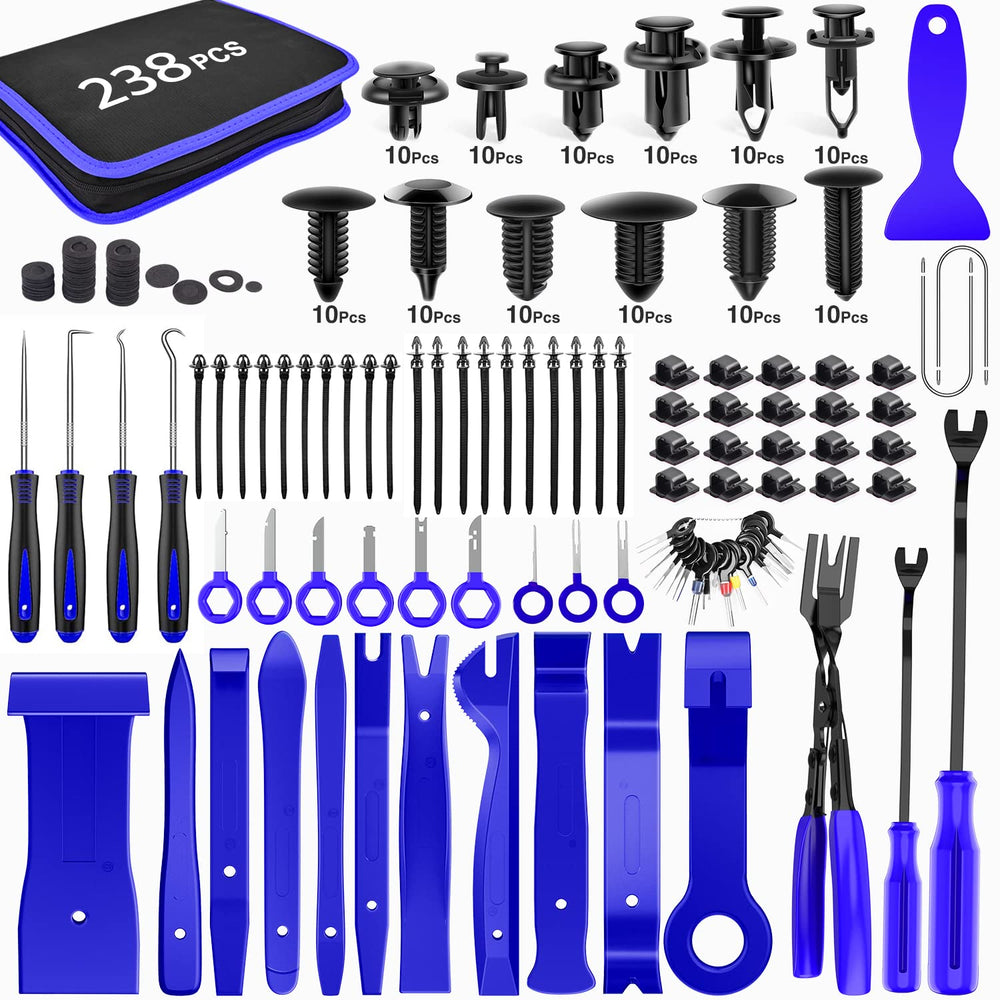 GOOACC 238Pcs Trim Removal Tool Set for car panels and trims