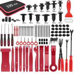 GOOACC 330Pcs trim removal tool kit for auto panels and fasteners