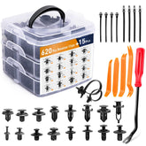 GOOACC 635Pcs universal fit kit for 6–10mm holes, ideal for car panel repairs