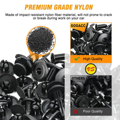 GOOACC durable nylon construction resists wear and corrosion for long-term use.