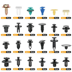 GOOACC 900Pcs car panel fasteners clip set helps secure dashboards and trims.