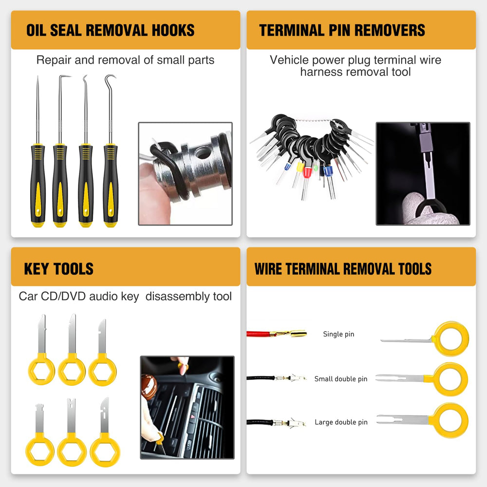 GOOACC adhesive cable clips and ties help tidy wiring after removal