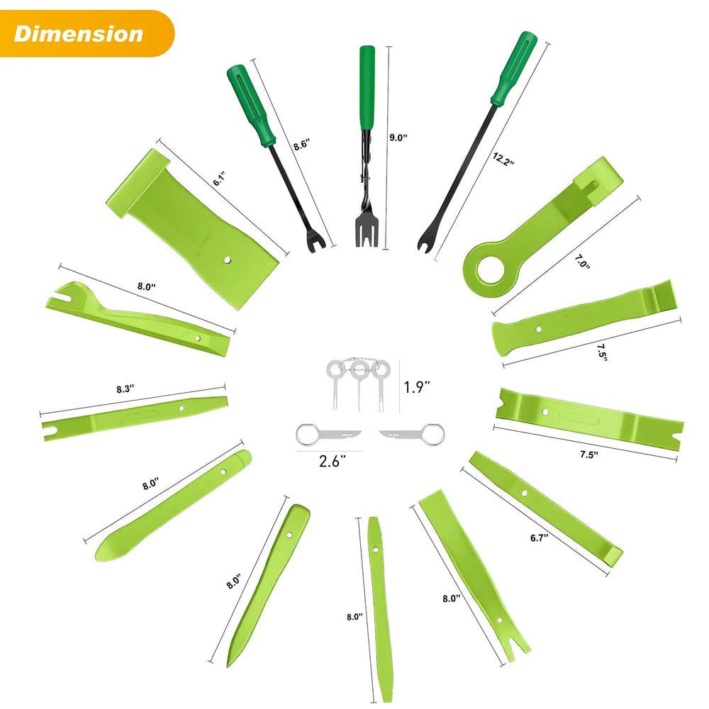 GOOACC interior trim disassemble tools in action, preventing scratches while removing panels