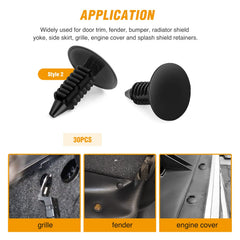 GOOACC push-type retainers pack for quick panel retention