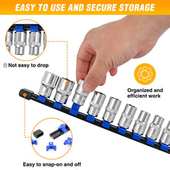 GOOACC socket clip 3-8inch close-up displaying accessible mid-size sockets