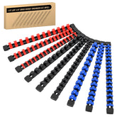 GOOACC socket rail blue clip close-up showing organized 1/4-inch sockets for quick access