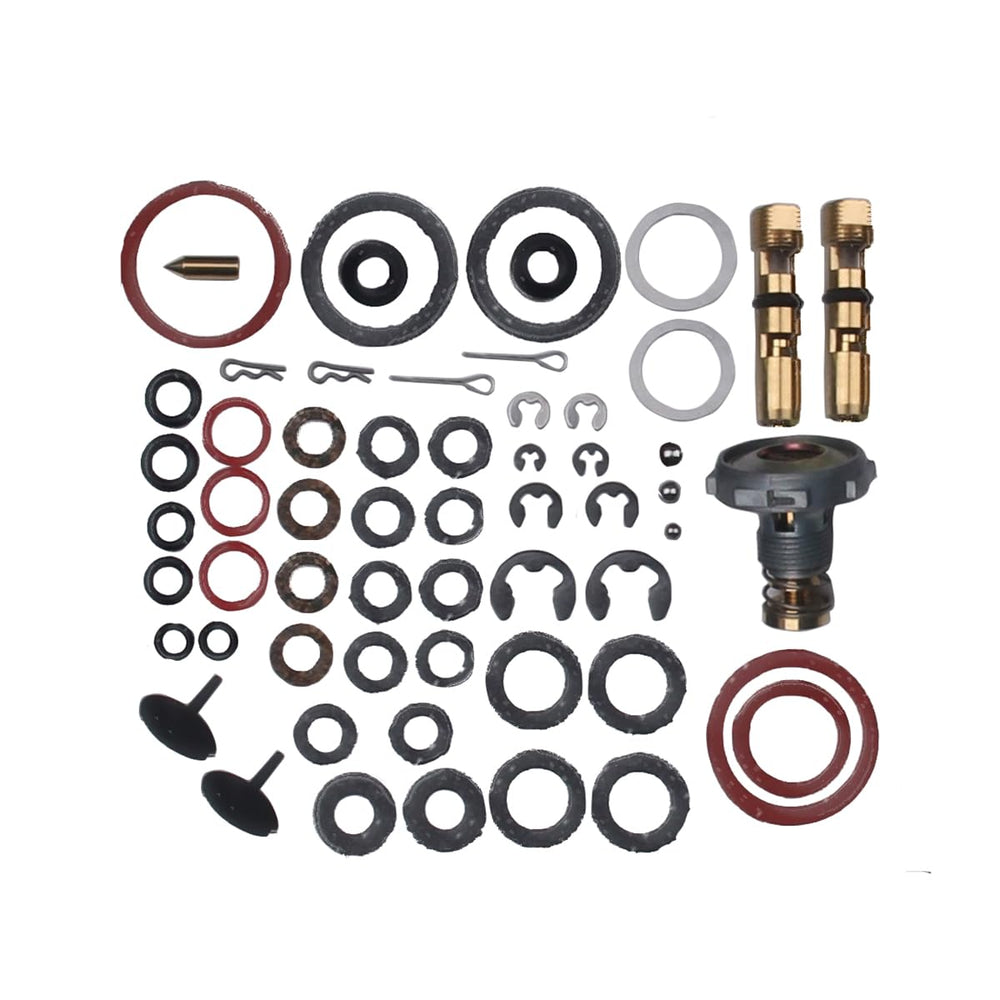 Goodbest rebuild kit components laid out for Holley 4160, enabling precise rebuild and sealing.