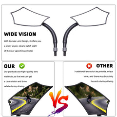 goodfitment convex glass mirror delivers a wide, clear rear view